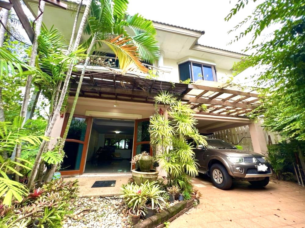ขายด่วน‼️บ้านเดี่ยวบรรยากาศดี หลังบ้านติดคลอง สไตล์คาเฟ่ /บ้านสวนริมคลอง 🌳ม.ศุภาลัยออร์คิดปาร์ค 2 ซ.บางแวก 81 ขนาด 80 วา 3 นอน 2 น้ำ