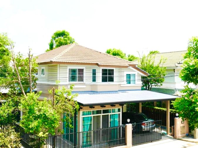 ขายด่วน‼️บ้านเดี่ยว หมู่บ้านพฤกษ์ลดา ราชพฤกษ์ - ติวานนท์ 52 ตร.ว. 4 นอน 2 น้ำ 1 ห้องทำงาน จอดรถ 2 คัน / ต่อเติมห้องรับแขกและห้องครัวเพิ่ม ทำใหม่ 