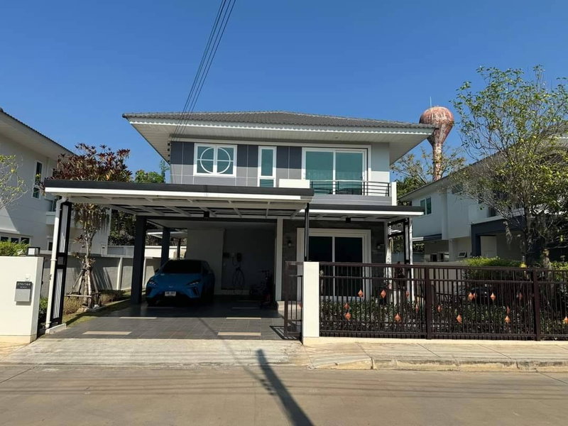 บ้านเดี่ยวให้เช่า : 🏡ปล่อยเช่าบ้านใหม่🆕📍บ้านในโครงการ ศุภาลัย พาร์ควิลล์ หางดง 45,000 บาท/เดือน