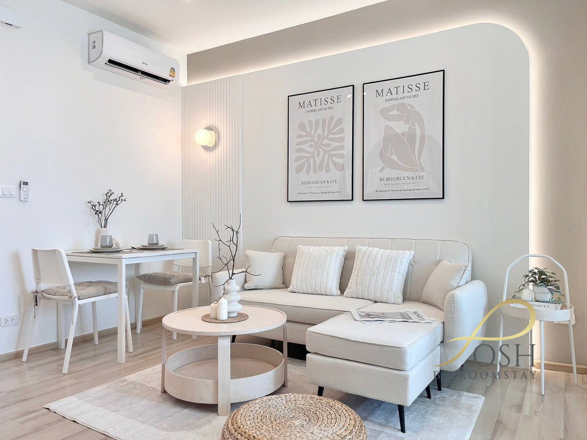 Condo for sale next to the main road (bypass), The Base Uptown, newly renovated, fully built-in furniture. Ready to move in. 6th floor, pool view. - image 2