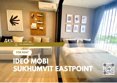Condos for rent : For rent 🔺IDEO MOBI Sukhumvit Eastpoint🔺New condo, beautiful room, fully furnished, ready to move in, near BTS Bangna.