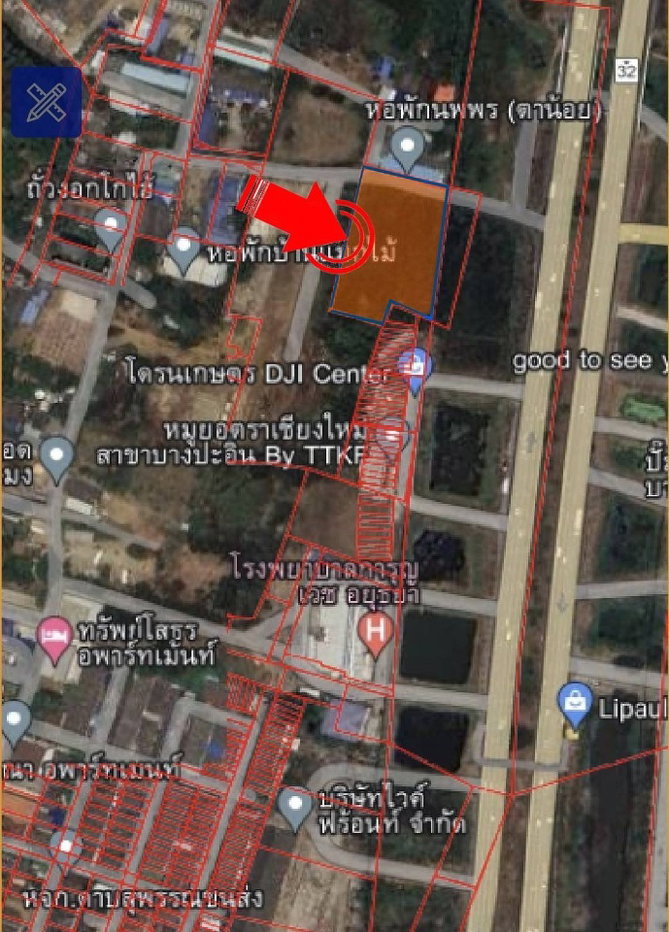 รูป ขายที่ดินอยุธยา 3 ไร่ ติดถนนสายเอเชีย บางปะอิน หน้ากว้าง - รูปที่ 9/12