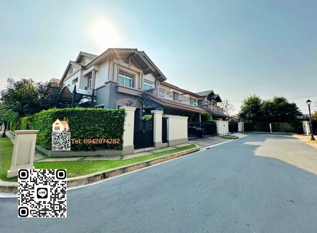 ขายบ้านเดี่ยว : ขายบ้าน นันทวัน บางนา กม7 Nantawan หลังมุม 83ตรว 4ห้องนอน 4ห้องน้ำ +ห้องแม่บ้าน ใกล้Mega BangNa, Concordian International School
