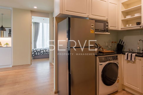 Modern Style 2 Beds Corner Unit New Condo Good Location BTS Asok & MRT Sukhumvit 550 m.-Noble Recole Sukhumvit 19