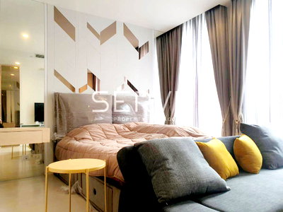 Condos for rent : Studio with Partition Nice Decorate High fl. 20+ Perfect Location BTS Phloen Chit / Condo For Rent-Noble Ploenchit (โนเบิล เพลินจิต)