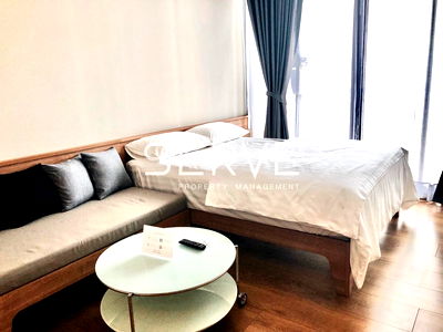 คอนโดให้เช่า : Studio unit Unblock View on High Fl.25+ Close to BTS Phrom Phong 650 m. / Condo For Rent-Park 24