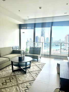 River View 2 Beds 3 Baths 138 sq.m. Super High Fl. 30+ The River Private boat to BTS Sapan-Taksin-The River