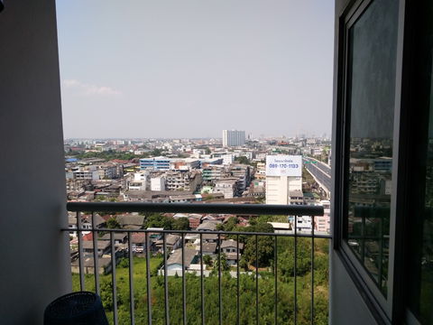 Condo for rent Life@BTS Tha Phra 1 bedroom good view, fully furnish