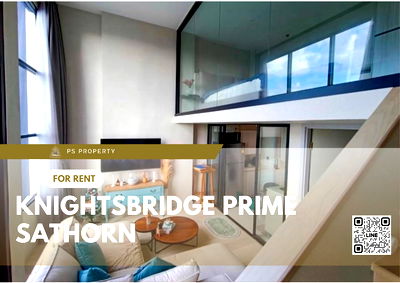 Condos for rent : For rent 🔥KnightsBridge Prime Sathorn🔥 Duplex room, beautifully decorated, fully furnished with furniture and electrical appliances.