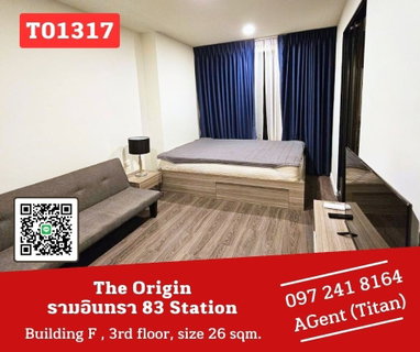 รูปภาพ 🎯The Origin Ramintra 83, new room, walk in closet,fully furnished, ready to move in, like to negotiate on site 