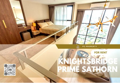 คอนโดให้เช่า : ให้เช่า📌KnightsBridge  Prime Sathorn📌 เดินทางสะดวกใกล้ BTS ช่องนนทรี เฟอร์นิเจอร์ เครื่องใช้ไฟฟ้าครบ