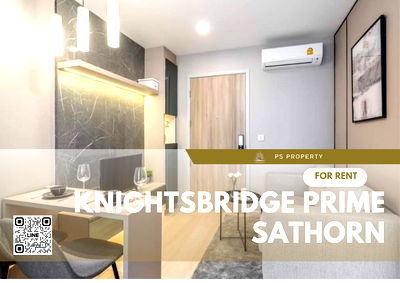 Condos for rent : For rent 📌Knightsbridge prime Sathorn📌, convenient travel, near BTS Chong Nonsi, fully furnished, complete with electricity.