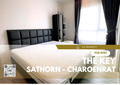 คอนโดให้เช่า : ให้เช่า📣The Key Sathorn - Charoenrat📣วิวเอเชียทีค  เฟอร์นิเจอร์ เครื่องใช้ไฟฟ้าครบ ใกล้ BTS สุรศักดิ์