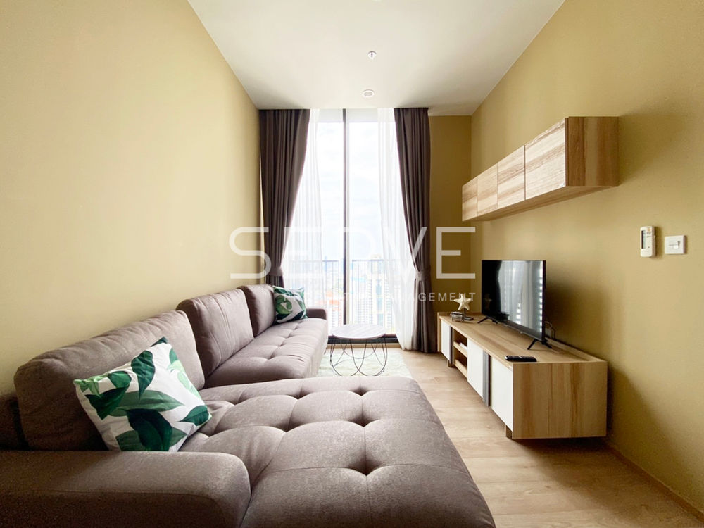 รูป Nice view 1 Bed Unit Super High Fl. 35+ Good Location  BTS Asok & MRT Sukhumvit / Condo For Rent-Noble BE19 (โนเบิล บี19) - รูปที่ 1/7