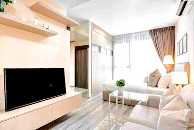 Condos for rent Huai Khwang : Available!! IDEO MOBI ASOKE Near %MRT Phetchaburi 🔥LineID : @Habitant (with@ Ahead)🔥