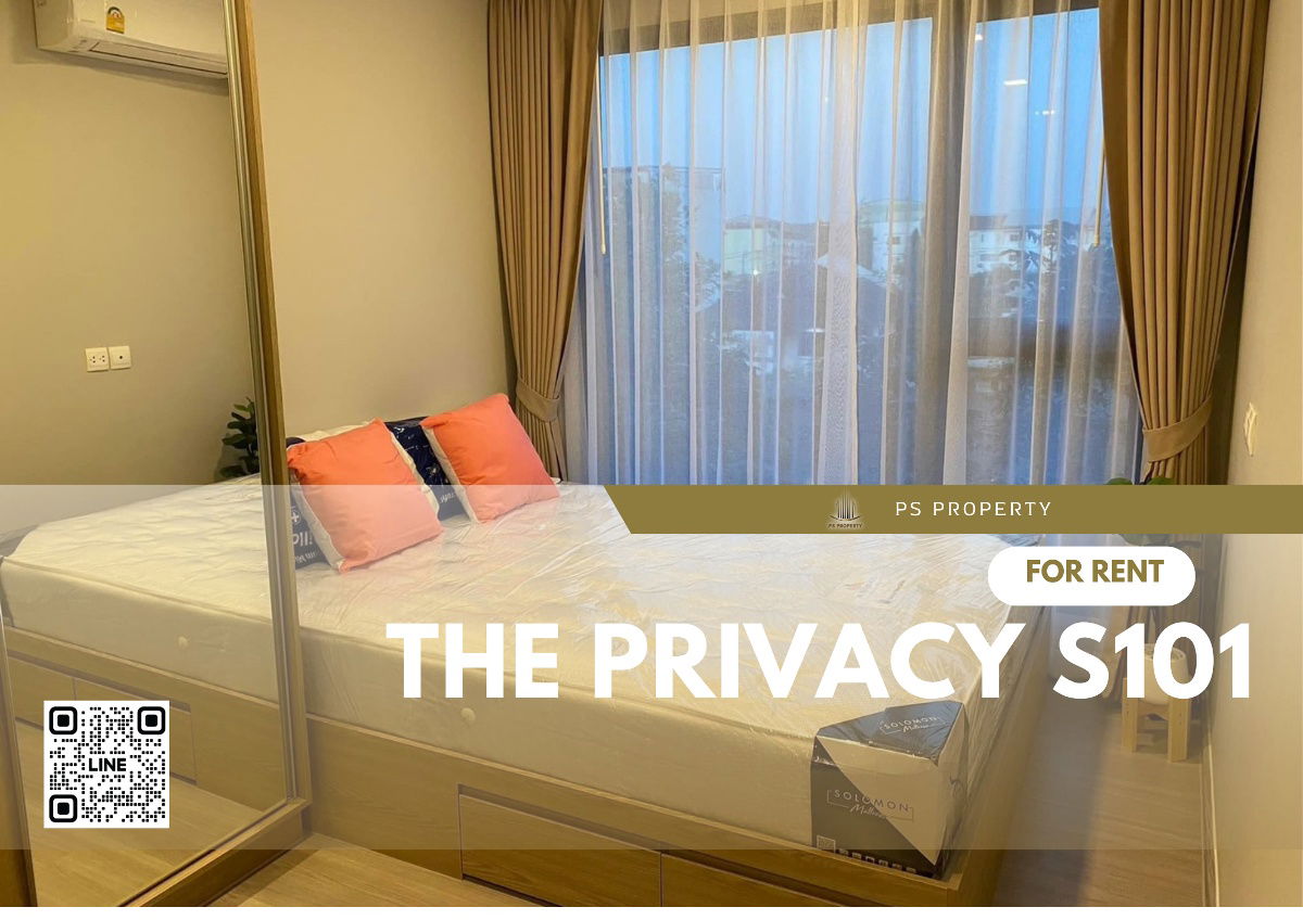 รูป ให้เช่า✨THE PRIVACY S101✨เดินทางสะดวกใกล้ BTS ปุณณวิถี เฟอร์นิเจอร์ เครื่องใช้ไฟฟ้าครบ - รูปที่ 1/7