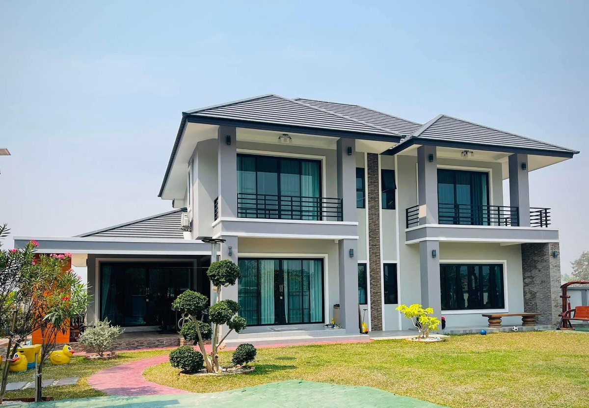 ขายบ้านนอกโครงการ 5 ห้องนอน โซนสันทราย ด้านหลังติดคลองเล็กๆ วิวทุ่งนา บรรยากาศดี เงียบสงบ - SW000776