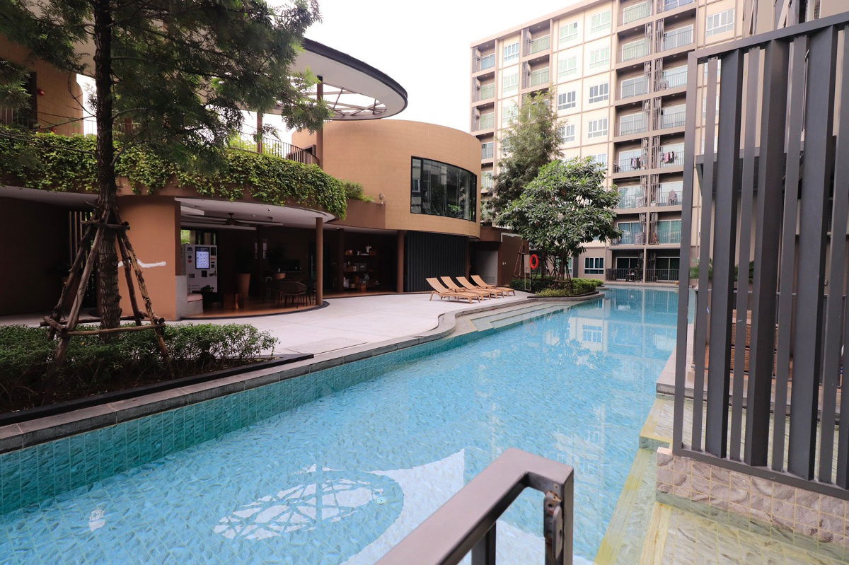 รูป ด่วน!! D bliss ตึก B ชั้น1 ห้องริมสระ ติดสระน้ำ  - รูปที่ 18/19