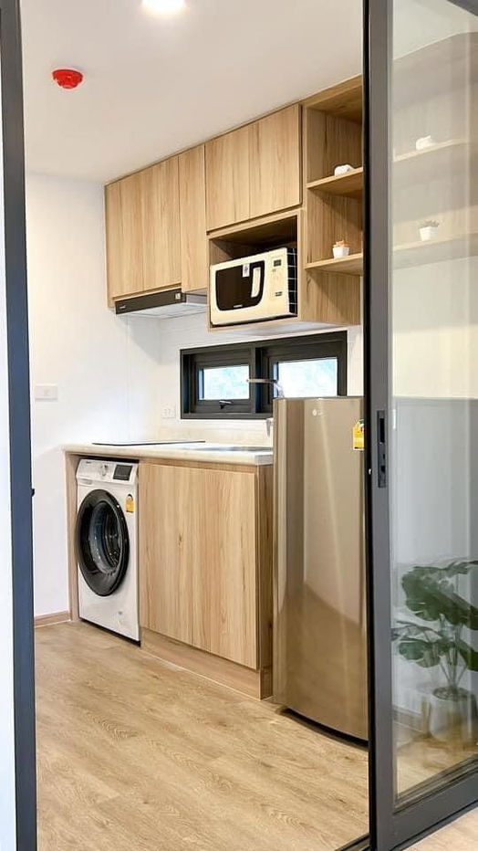 รูป ให้เช่า 📍ONEDER Kaset 💥ห้องมุม ห้องใหม่ เฟอร์ครบ ตกแต่งพร้อมอยู่ทันที 🚆ใกล้ BTS บางเขน 200 ม. - รูปที่ 4/10