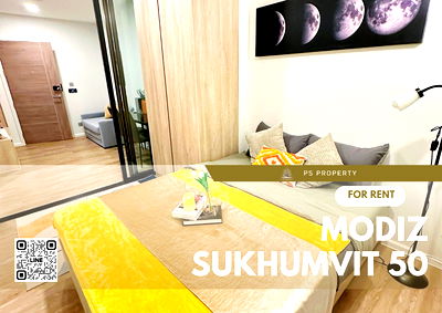 Condos for rent : For rent✨MODIZ Sukhumvit 50✨ new room, furniture, complete electrical appliances, near BTS On Nut, ready to move in.