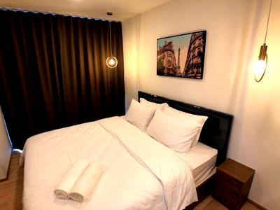Condos for rent : MB4592 Taka Haus Ekkamai Beautiful room, complete furniture Ready to move in, convenient travel, near BTS Ekkamai.