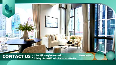 Condos for rent รพ.ตำรวจ : For rent 28 Chidlom, luxury condo, Duplex, new room, beautifully decorated, ready to move in LH-RW004226