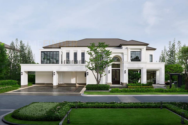 Houses for sale : Sansiri Pattanakarn - Super luxury 4 bedroom house with swimming pool, garden in Bang Na, Bangkok 4 bedrooms, for sale