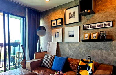Condos for sale : 📍Urgent sale!The Base Park West 2 Beds 2 Baths, 53.2 SQM, 25th+ Floor, Canal View Corner Unit, Fully Furnished📍 Starts Only THB 6.3 Million Baht!
