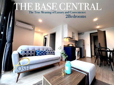 Condos for rent Muang Phuket Phuket : The Base Central Phuket, 2 bedroom condo near Central Floresta, 8th floor, fully furnished.