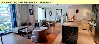 คอนโดให้เช่า : DL23090287 ให้เช่าคอนโด เดอะ รีเซิร์ฟ 61 ไฮด์อะเวย์ (The Reserve 61 Hideaway) ใกล้ - พร้อมเข้าอยู่ โทรด่วน 0614453194 LineID @162cjixi