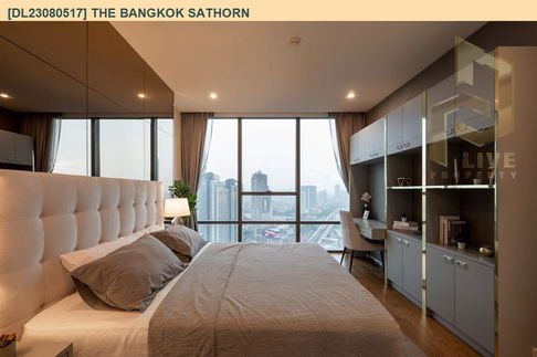 DL23080517 Condo for rent, The Bangkok Sathon near BTS สุรศักดิ์, ready to move in, call urgently 0656133286 LineID @534wlwof