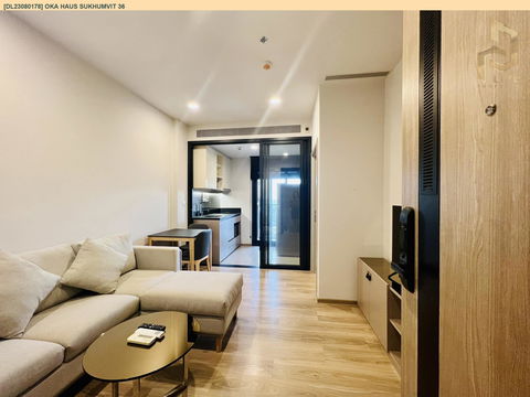 DL23080178 Condo for rent, OKA HAUS Sukhumvit 36 near BTS Thong Lo, ready to move in, call urgently 0638692663 LineID @655ebbvc