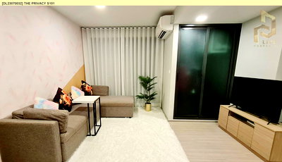 Condos for rent : DL23070032 Condo for rent, THE PRIVACY S101 near BTS Punnawithi, ready to move in, call urgently 0638692663 LineID @257sxzzu