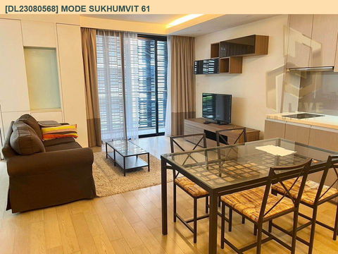 DL23080568 Condo for rent, MODE Sukhumvit 61 near BTS Ekkamai, ready to move in, call urgently 0656133286 LineID @655ebbvc