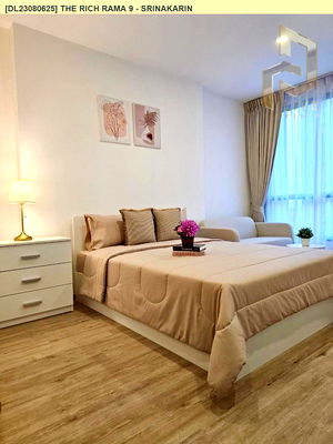 Condos for rent : DL23080625 Condo for rent, The Rich Rama 9 - Srinakarin near AIRPORT RAIL LINK หัวหมาก, ready to move in, call urgently 0656133286 LineID @655ebbvc