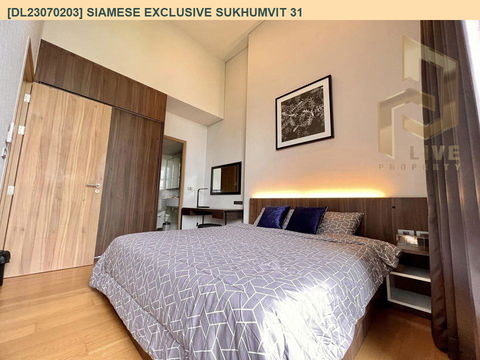 DL23070203 Condo for rent, Siamese Exclusive Sukhumvit 31 near BTS Phrom Phong, ready to move in, call urgently 0656133286 LineID @655ebbvc