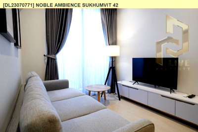 Condos for rent : DL23070771 Condo for rent, Noble Ambience Sukhumvit 42 near BTS Ekkamai, ready to move in, call urgently 0614453194 LineID @952jdxxk