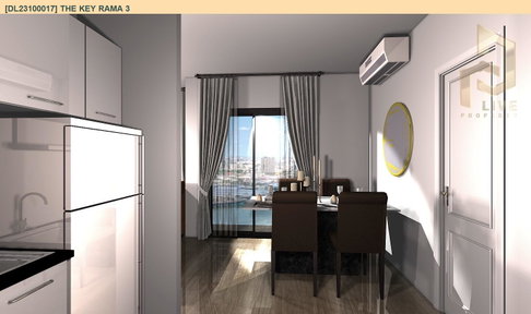 DL23100017 Condo for rent, The Key Rama 3 near BTS Chong Nonsi, ready to move in, call urgently 0653619502 LineID @952jdxxk
