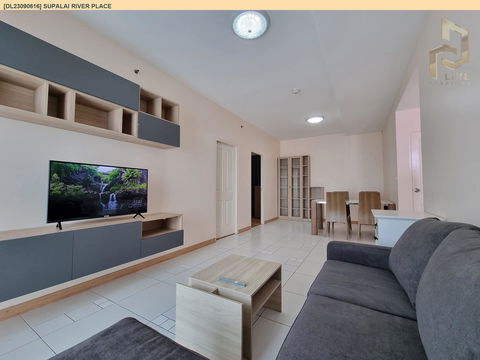 DL23090616 Condo for rent, Supalai River Place near BTS Krung Thon Buri, ready to move in, call urgently 0638692663 LineID @655ebbvc