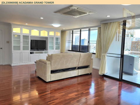 DL23090058 Condo for rent, Acadamia Grand Tower near BTS Phrom Phong, ready to move in, call urgently 0656133286 LineID @534wlwof