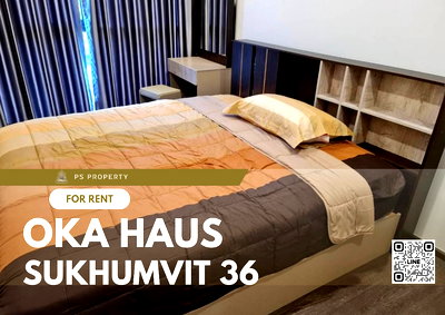 คอนโดให้เช่า : ให้เช่า✨OKA HAUS Sukhumvit 36✨ เฟอร์นิเจอร์ เครื่องใช้ไฟฟ้าครบ เดินทางสะดวกใกล้ BTS ทองหล่อ