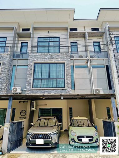 ใหม่! ให้เช่า ทาวน์โฮม 3 ชั้น บ้านเปี่ยมสุข ปิ่นเกล้า-กาญจนา มีที่จอดรถ เลี้ยงสัตว์ได้ ติดต่อ 062-262-5946