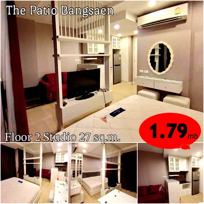 Condos for sale Bang Saen : Urgent Sales !! The Patio bangsaen studio room