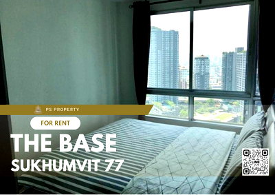 คอนโดให้เช่า : ให้เช่า📣The Base Sukhumvit 77📣 เฟอร์นิเจอร์ เครื่องใช้ไฟฟ้าครบ ใกล้ BTS อ่อนนุช