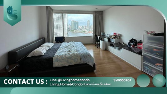 FOR SALE Watermark Chao Phraya 3BR condo, high floor, complete common area, Chao Phraya view