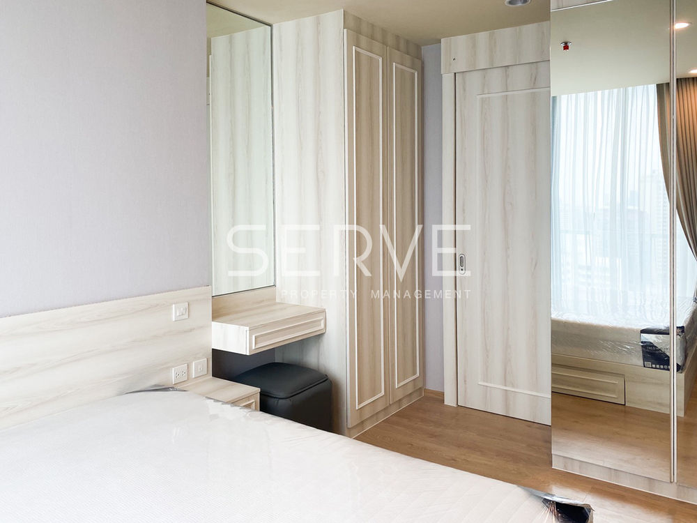 รูป Nice Room 2 Beds on High Fl. 25+ Good Location Close to BTS Asok & MRT Sukhumvit 550 m. / For Rent-Noble Recole Sukhumvit 19 (โนเบิล รีโคล สุขุมวิท 19) - รูปที่ 5/11