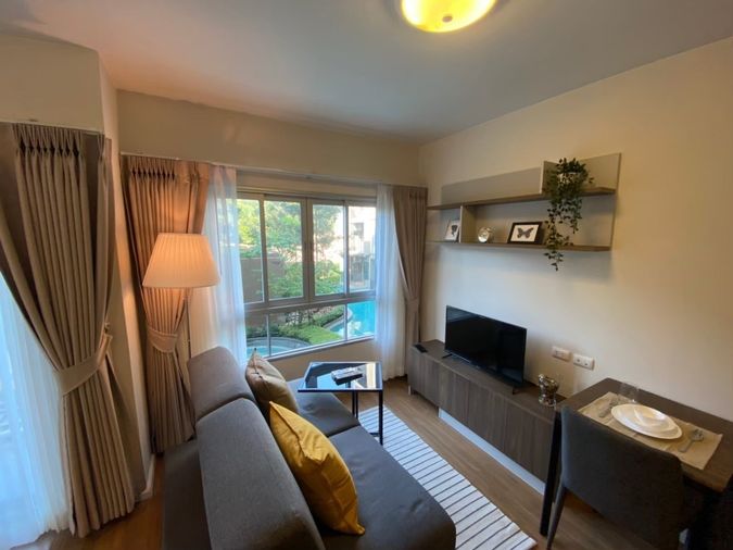 ให้เช่า D Condo Bliss ศรีราชา  ราคา 7,00 ชั้น2 ห้องไม่ร้อน**วิวสระสวยสุดในโครงการ 🏖