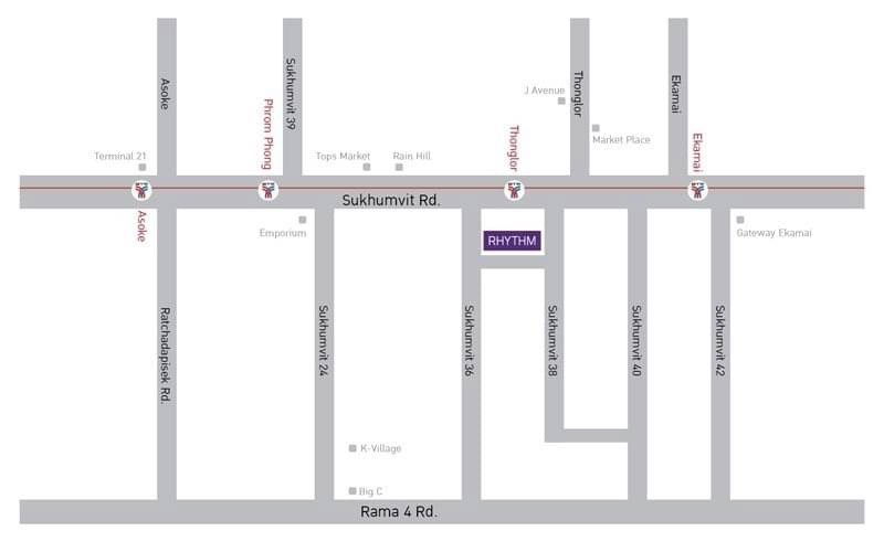 รูป ให้เช่าคอนโด Rhythm Sukhumvit 36-38 1 ห้องนอน - รูปที่ 10/11