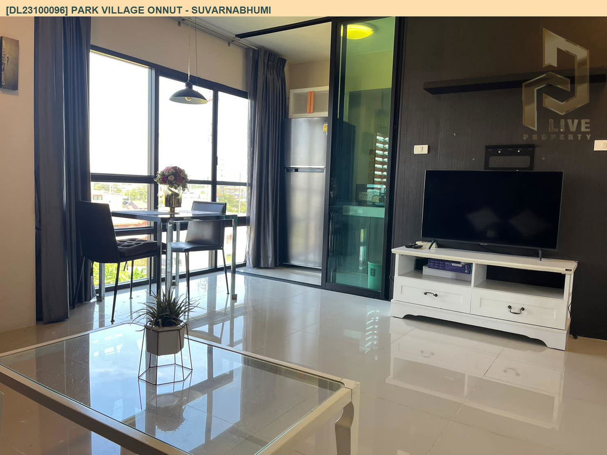 picture DL23100096 Condo for rent, Park Village Onnut - Suvarnabhumi near -, ready to move in, call urgently 0638692663 LineID @523dslwi - 3/8