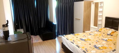 Condos for rent The Government Complex Changwattana  : LP10102 Condo for rent, Lumpini Ville Chaengwattana 10, 2nd floor, Building A, size 29 sq m., studio, 1 bathroom, 7,500 baht. 064-959-8900